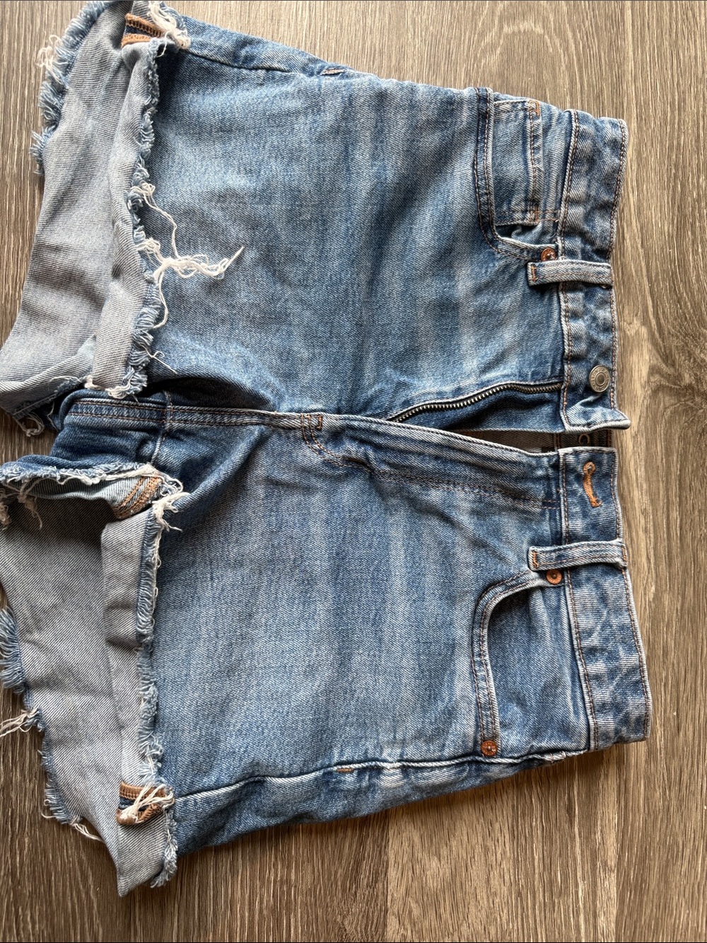 American Eagle Outfitters Light Blue Denim Jean Shorts